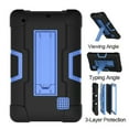 thumbnail image 5 of For RCA Voyager Pro+ 7" Case , RCA Voyager ll 7 Mignova Heavy-Duty Drop-Proof and Shock-Resistant Rugged Hybrid Case Built-in Stand For RCA 7 2016 / 2017 / RCA Voyager Pro+ 7 inch 2020(Black+Blue), 5 of 7