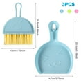 thumbnail image 7 of 3 SET Mini Broom and Dustpan Set for Home, Car, Kitchen, Table, Kids - Durable Plastic Bristles, Handheld, Hangable, 3 Colors, 7 of 7