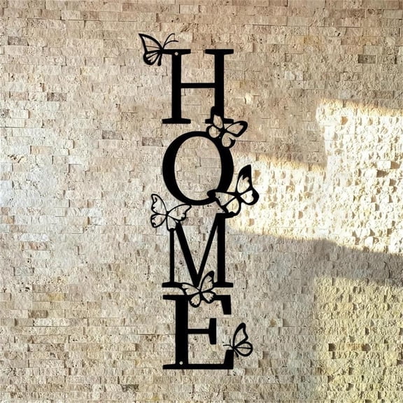 HELLOYOUNG Metal Butterfly Wall Art Decor Modern Abstract Insect Sign Metal Wall Art  Rustic Farmhouse Hanging Ornament for Living Room Bedroom Home Decoration Gift