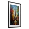 thumbnail image 2 of Stupell Industries Modern Colorful Reflection at Eiffel Tower Black Framed Print Under Glass, 14 x 20, by Creative Studio, 2 of 8