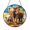 Acrylic 3.5 Inch, variant on Elephant Family Stained Glass Suncatcher – Safari Window Hanging Decor