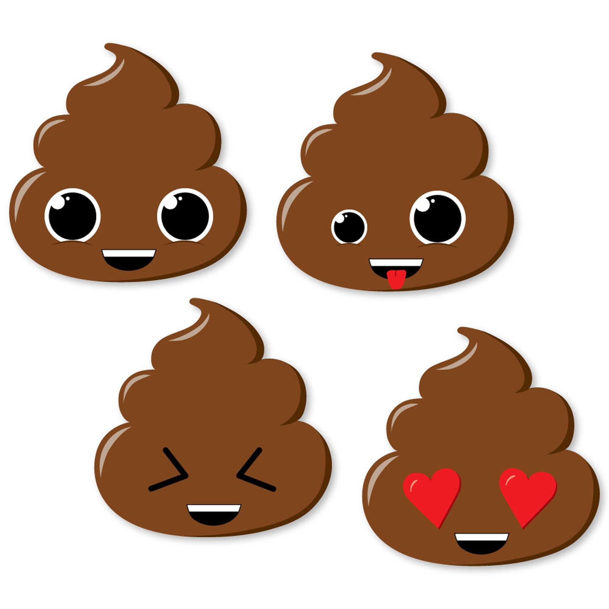 Big Dot of Happiness Party 'Til You're Pooped DIY Shaped Poop Emoji