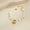 Shell Bracelet, variant on 18K Gold-Plated Stainless Steel Starfish & White Shell Lockbone Necklace - Coastal-Inspired Minimalist Chain for Women