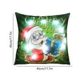 thumbnail image 3 of Holiday LED Pillows Christmas Decorations Light Up Throw Pillows Short Plush Covers Sofa Bed Decor with Multicolor Lights Battery Powered Festive Home Accessories Gifts, 3 of 5