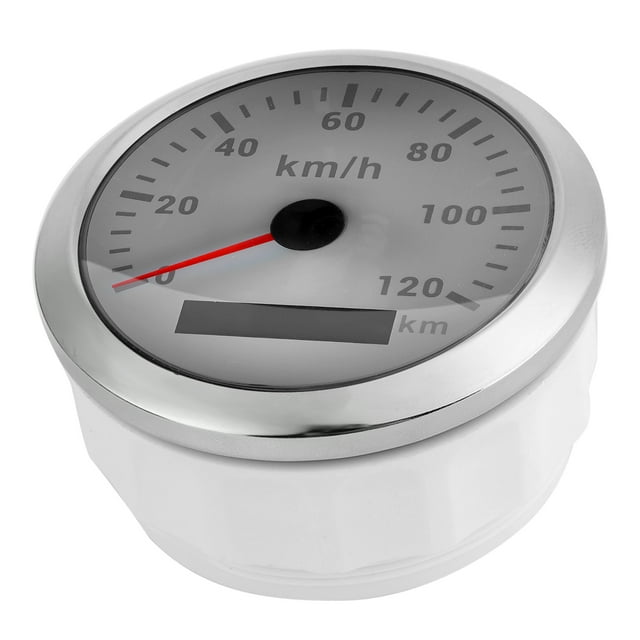 GPS Speedometer, ABS 316 Stainless Steel Speedometer for Car Motorcycle Speedometer Easy Installation for Boat Yacht Outboard Car Motorcycle