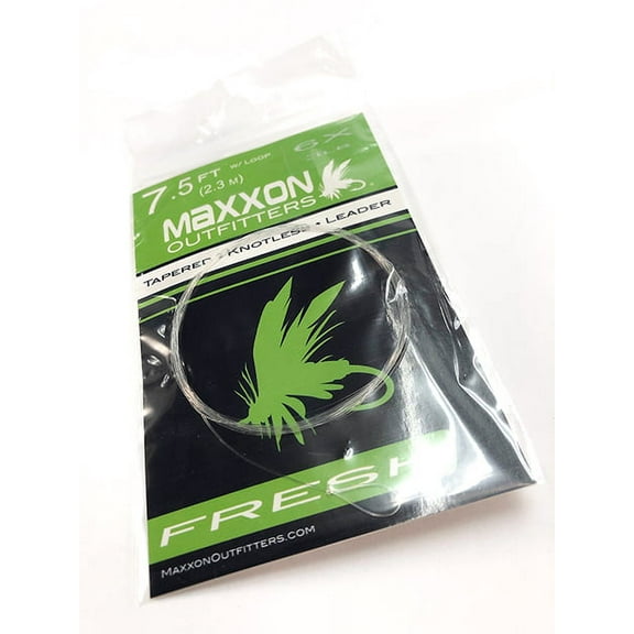 Leader 1X, 7.5ft, Clear Nylon Tapered Leader w/Loop