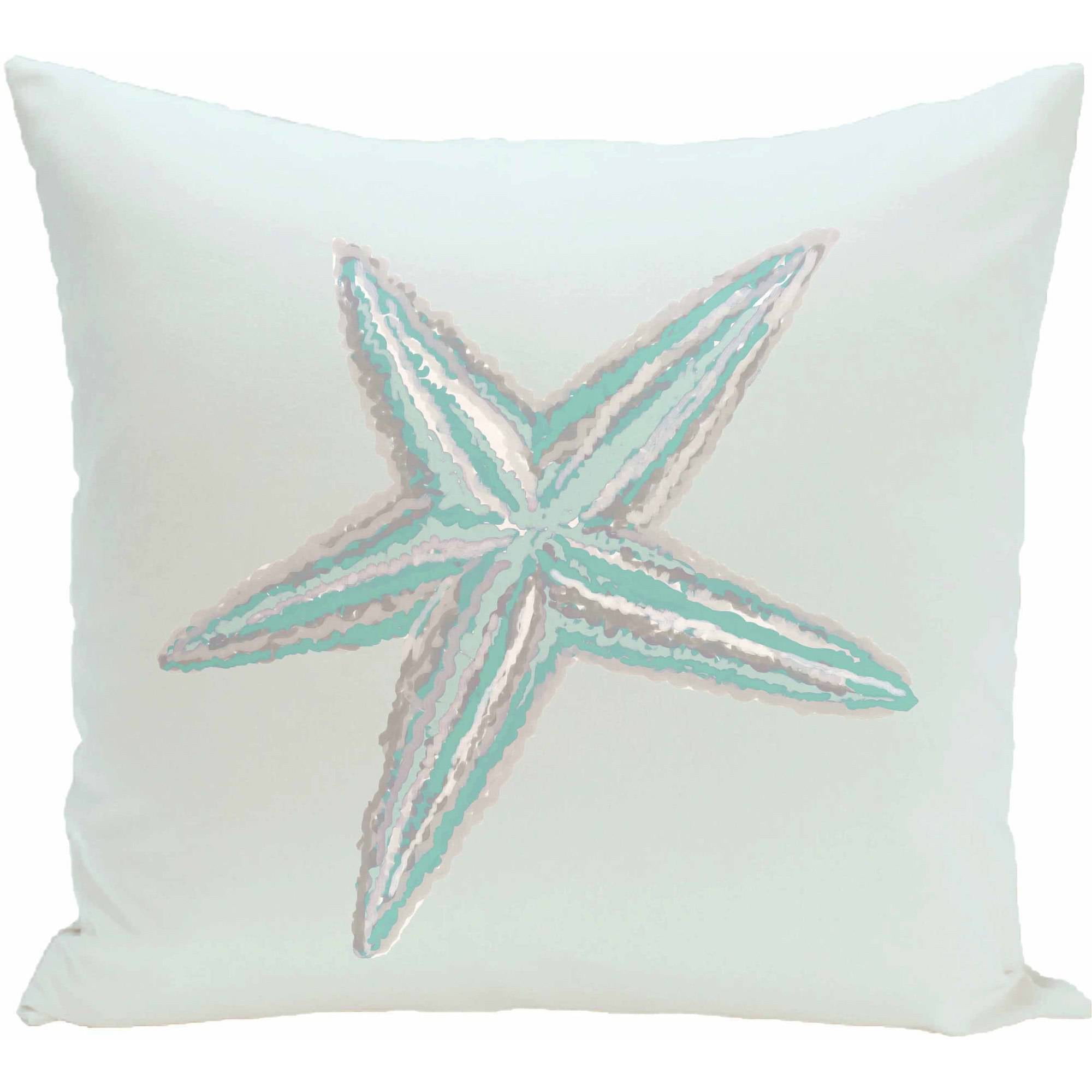 Simply Daisy Coastal Print Decorative Pillow, 16