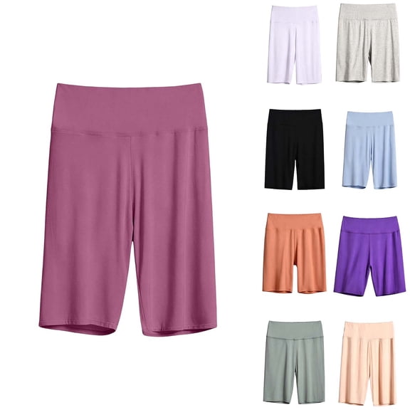 Bixock Women Pajamas Shorts Loungewear Shorts Sleep Shorts Elastic High Waist Soft Stretchy Daily Indoor Homewear Sleepwear Base Layer Trousers Women Clothings