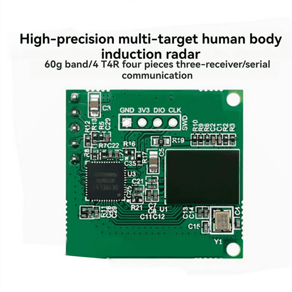 LD6001A 60GHz MmWave Radar Sensor Module CH340 Serial Port Board 4T 4R Human Presence Sensor Module