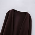 thumbnail image 4 of Girls Loose Pocket Knitted Cardigan Sweater Solid Color Casual Jacket, 4 of 7