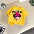 thumbnail image 2 of T-shirts pour Filles Tout-Petits Mignons Graphiques à Manches Courtes pour Filles Col Rond Tenues d'Été pour Tout-Petits 4T T-Shirts pour Filles Tenue pour Filles, 2 of 3