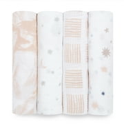 aden + anais essentials classic swaddles to the moon 4-pack