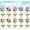 (#D-10PCS), variant on 20PCS Spring Wobbly Flower Car Dashboard Ornament Interior Decor (#D-20PCS) | Dashboard Flowers, Mini Flowers For Car Dashboard(#B-10PCS)