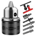 thumbnail image 1 of A 3-16mm Drill Chuck Adapter (1/2-20UNF) with a 16mm Chuck Key, for an Impact Driver, Electric Drill, or Hammer Drill., 1 of 5