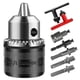thumbnail image 1 of A 3-16mm Drill Chuck Adapter (1/2-20UNF) with a 16mm Chuck Key, for an Impact Driver, Electric Drill, or Hammer Drill., 1 of 5