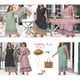 thumbnail image 3 of Vestido Plus Size Agnes Orinda para Mujeres Vestidos Florales Boho Vestido de Verano con Cuello en V y Mangas con Volantes 3X Rojo, 3 of 8