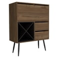 thumbnail image 4 of Prunus Bar Cabinet, One Cabinet, Two Drawers Mahogany / Black, 4 of 9