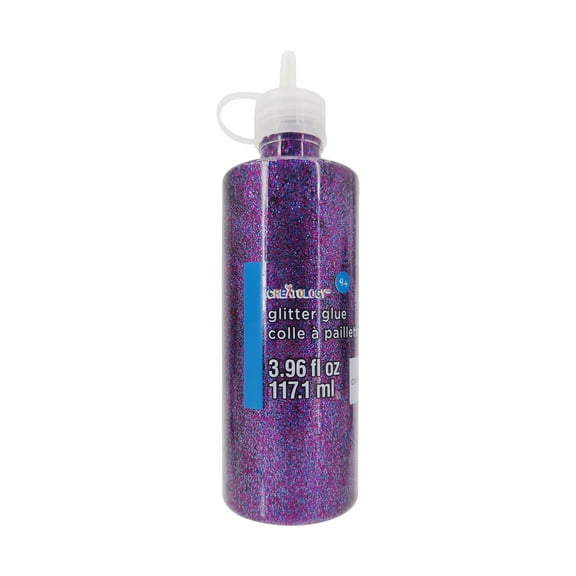 Purple Glitter Glue by Creatology – Sparkly Craft Adhesive for DIY Projects - Easy Squeeze Bottle - 3.96 fl. oz. - 12 Pack