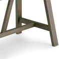 thumbnail image 5 of Atlin Designs 29.5" Modern Solid Wood Writing Office Desk in Wire Driftwood, 5 of 6
