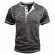 thumbnail image 4 of pstuiky Camisas de manga corta para hombre, Camisa de manga corta con cuello redondo y botones de color liso para hombre camisas casuales para hombre s, 4 of 8
