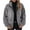 Gray, variant on ChaoHeng Womens Jackets Lightweight Casual Fashion Print Pocket Zipper Coat Trendy,Women's Fashion Long Sleeved Single Button Lapel Plush Coat(Gray,S)