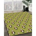thumbnail image 2 of Ahgly Company Indoor Square Patterned Dark Yellow Green Area Rugs, 3' Square, 2 of 6
