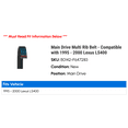 thumbnail image 2 of Main Drive Multi Rib Belt - Compatible with 1995 - 2000 LS400 1996 1997 1998 1999, 2 of 2