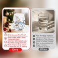 thumbnail image 5 of SeekLGT 3D Christmas Glass Art Cup Embossed Holiday Wine Glasses Drinkware Decorative Christmas Glasses Cup for Table Decor Party Toast Housewarming Unique Christmas Gifts 1 pc, 5 of 7