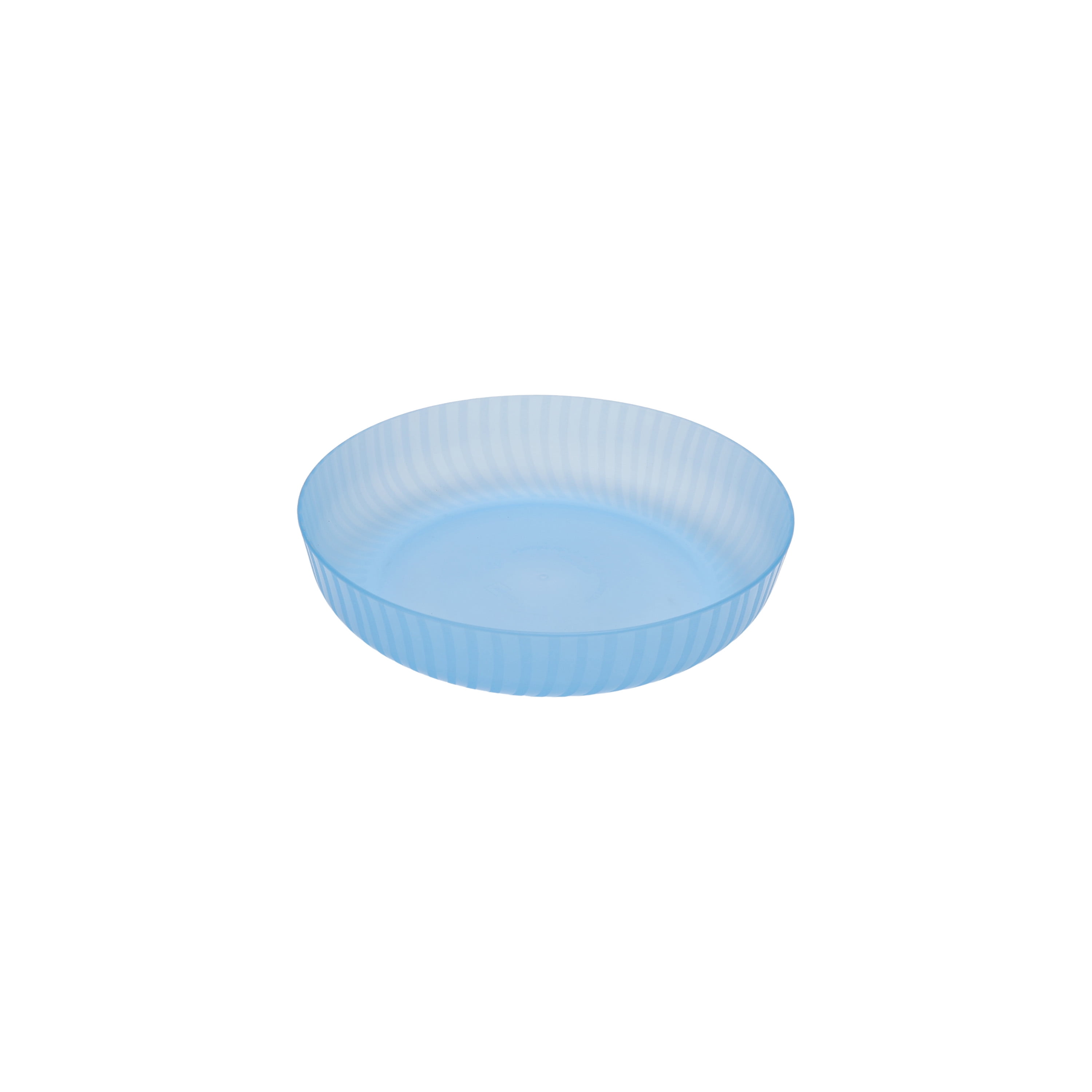 Mainstays - Blue Round Plastic Swirl Pattern Dinner Bowl, 42-Ounce