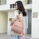 thumbnail image 1 of Mochila Mujer Gran Capacidad Moda PU Cuero Estudiante (L ) Rosa DQrwqpou Para Estrenar, 1 of 3