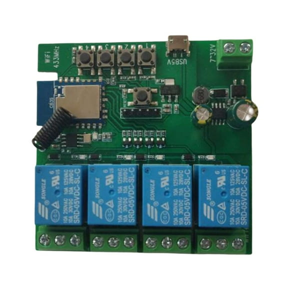 maskred 4CH Wifi Smart Switch Module Tuya Smart Life APP Wireless Control f Switch