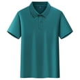 thumbnail image 3 of Polo Shirts Kids School Uniform Loose Fit Back To School Short Sleeve Button Down T-Shirts Comfy Solid Color Pullover for Boys & Girls Dark Green 3-4 Years, 3 of 6