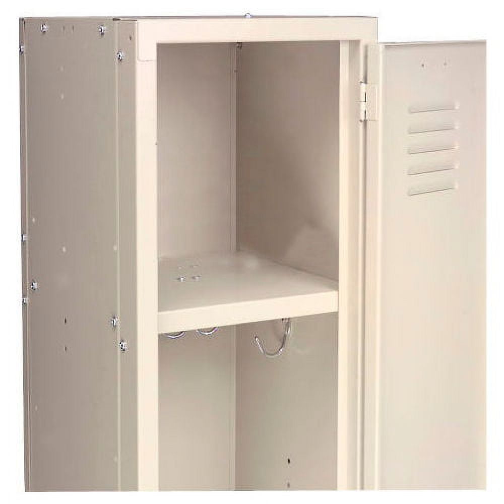 Single Tier Locker, 12x12x60, 1 Door Unassembled, Tan