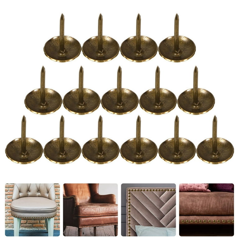 200pcs Upholstery Tacks Vintage DIY Decorative Tacks Furniture Upholstery  Pin 