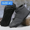 thumbnail image 2 of Barefoot Shoes Men Women Wide Toe Box Winter Minimalist Trail Runner Padded Warm Casual Hiking Cotton Boots Sneakers, 2 of 5