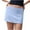 Blue, variant on Mgmyaa Womens Mini Skirts Solid Color Low Waisted Summer Elastic Waist Short Skirt