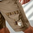 thumbnail image 5 of Mlzmgr Mens Camping Cargo Shorts 9" Inseam Elastic Waist Shorts with Multi Pockets Drawstring Outdoor Fishing Shorts, 5 of 8