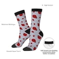 thumbnail image 4 of Bingfone Compression Socks for Women and Men Long Socks for Running Athletic Cycling Nurse- Ladybug, 4 of 6