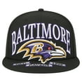 thumbnail image 2 of Men's New Era Black Baltimore Ravens  Oversized 59FIFTY Fitted Hat, 2 of 5