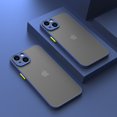 thumbnail image 1 of Funda Mate Armadura A Prueba De Golpes Para iPhone 14 13 12 11 Pro Max XR XS X 7 8 Plus SE Mini Parachoques De Silicona De Lujo Transparente Duro De PC Capa, 1 of 4