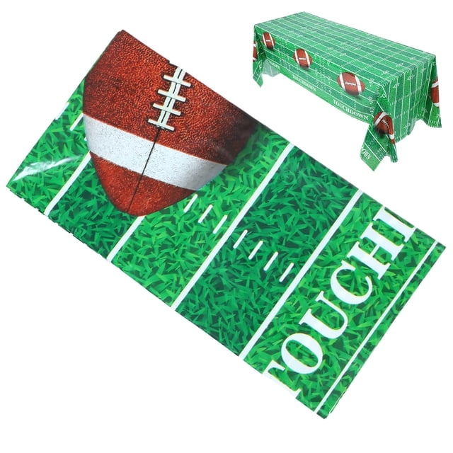 unbranded Mantel Desechable Para Fútbol Verde Rectangular Para Fiestas Deportivas Y Reuniones En Casa