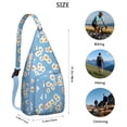 thumbnail image 3 of Waterproof Hiking Backpack Sling Bag for Women – Lightweight Crossbody Chest Bag for Travel, Outdoor & Everyday Use – Boho Daisy Floral Vintage Design, 3 of 4