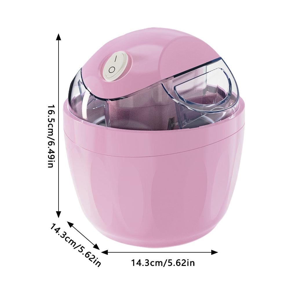 Electric Ice Cream Maker for Home, 500ml Mini Sorbet & Frozen Yogurt Machine for Kids, Quick 15-Minute Homemade Dessert Tool, 120V US Plug, Blue