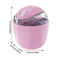thumbnail image 3 of Small Home Mini Ice Cream Maker - 15 Mins Fast DIY Electric Dessert Machine, One-Touch Portable Compact Maker for Gelato, Yogurt, for Kitchen Dorm Family Treats, 3 of 8