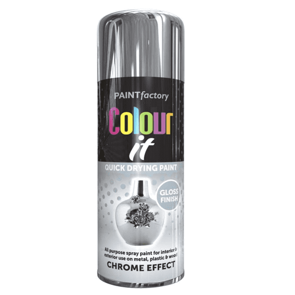 Paint Factory Chrome Effect Gloss Spray Paint 400 ml