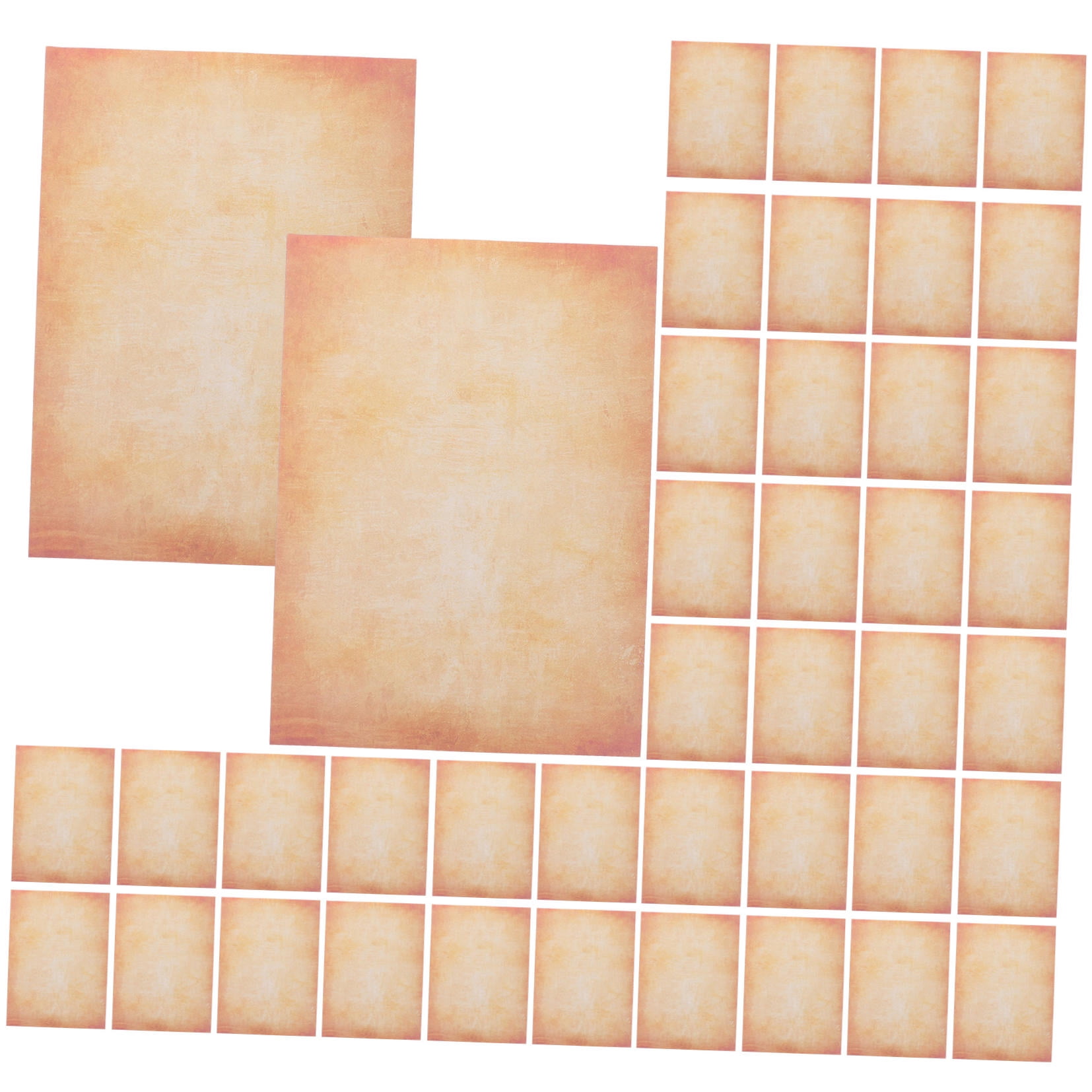 LABSERRON 100 Sheets Rectangular Retro Stationary Paper For Letter Writing And Printing