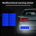 thumbnail image 4 of Jkung 10Pcs Reflective Car Stickers Waterproof UV Resistant Self Adhesive Strong Stickiness Night Visibility Safety Reflective Stickers, 4 of 8