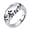 Silver, variant on Men's Stainless Steel Vintage Lava Finish Signet Ring 10mm Wide Retro Lava-Textured Punk Biker Style Statement Bands Gold Plated Size 10