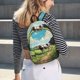 thumbnail image 5 of Balery Prairie Pasture Cow Mochila Clásica Impresa Básica para Viaje, Mochila Escolar Resistente al Agua, Mochila de Lona con Correas Ajustables-Small, 5 of 5