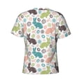 thumbnail image 6 of Qekee Easter Rabbit Classic Fit T-Shirt Men's Shirt Men's Tight Short Sleeves for Exercise, Running, Mountaineering - Easter Rabbit, 6 of 9